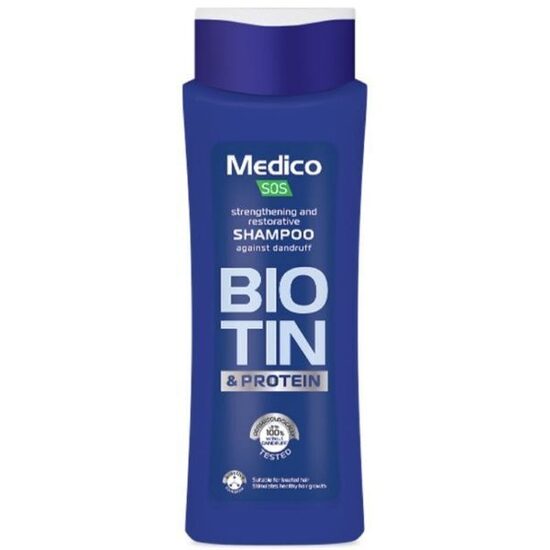 Medico SOS Strengthening Shampoo with Biotin and Protein, 390ml